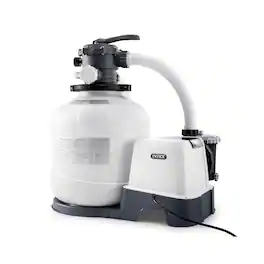 Intex - 2,650 GPH 16" Krystal Clear Saltwater System and Sand Filter Pump