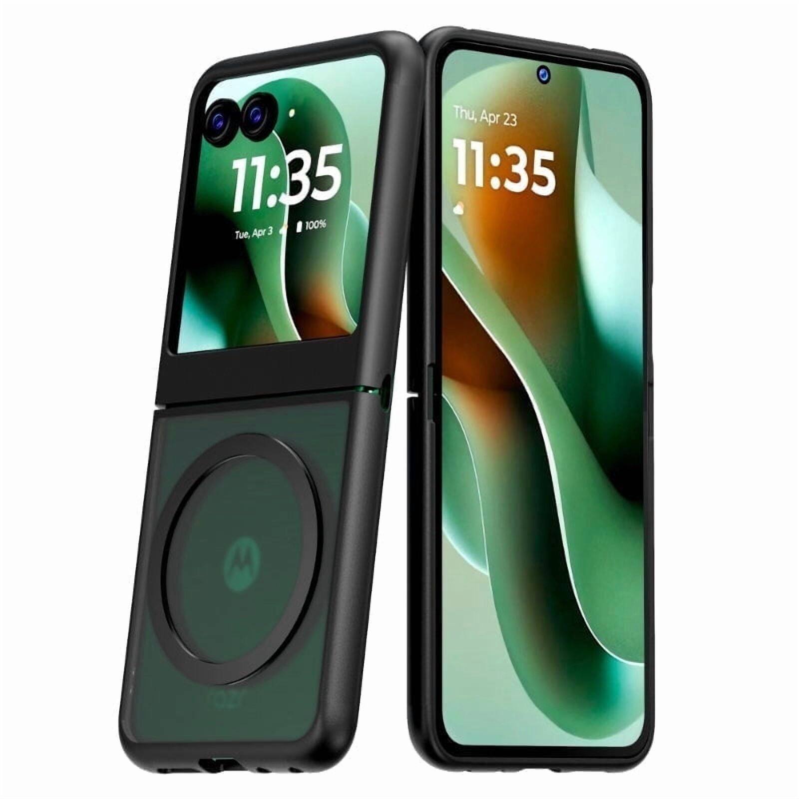 RomeTech - Defender Case with TPU Border for Motorola Razr (2025) - Black