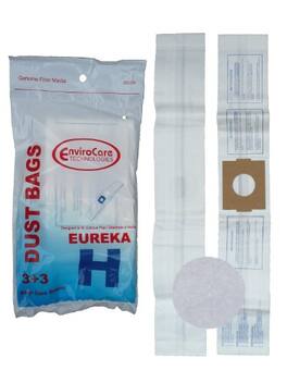 9-Pack EnviroCare Eureka H Canister Vacuum Bags + 3 Filters – Part #52323