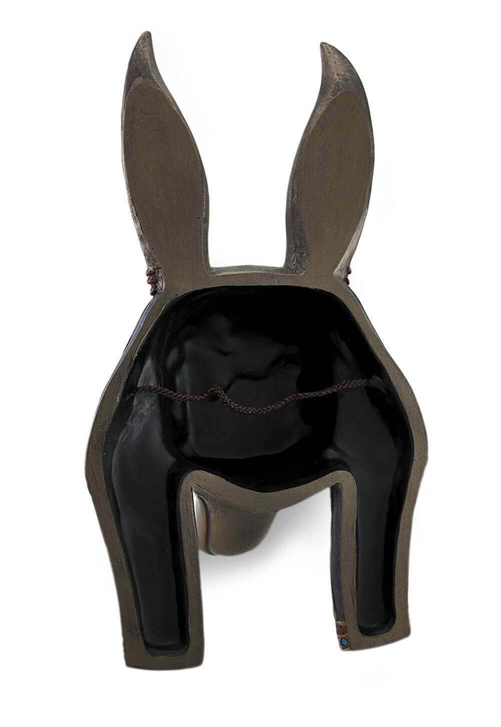 Alt View 2. Veronese Design - Mask of Anubis the Jackal God Sculptured Wall Hanging - Brown.