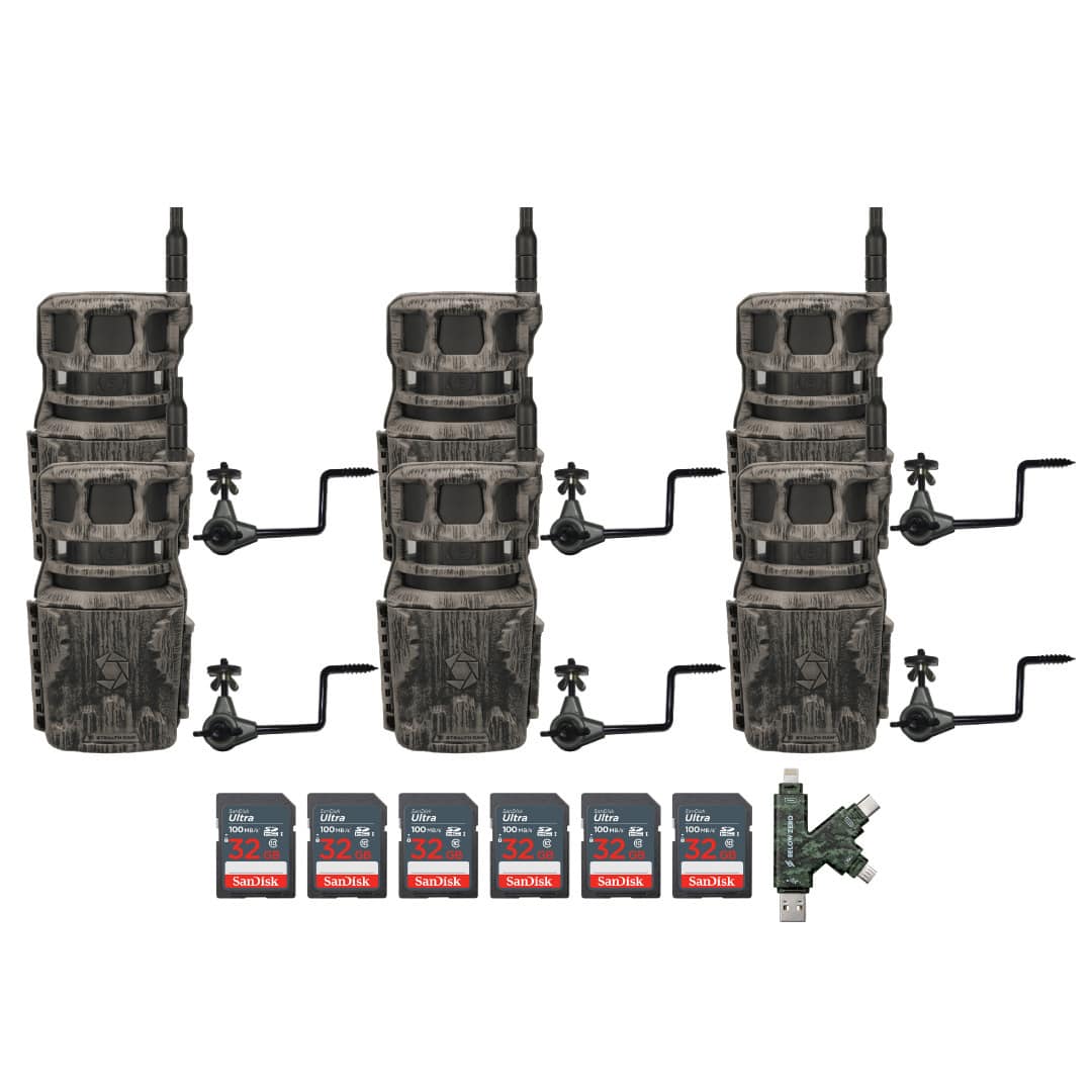 Stealth Cam - Revolver 40MP Pro 360 Degree Cellular Trail Camera Bundle (6 Pack) price history on PriceWatchPro