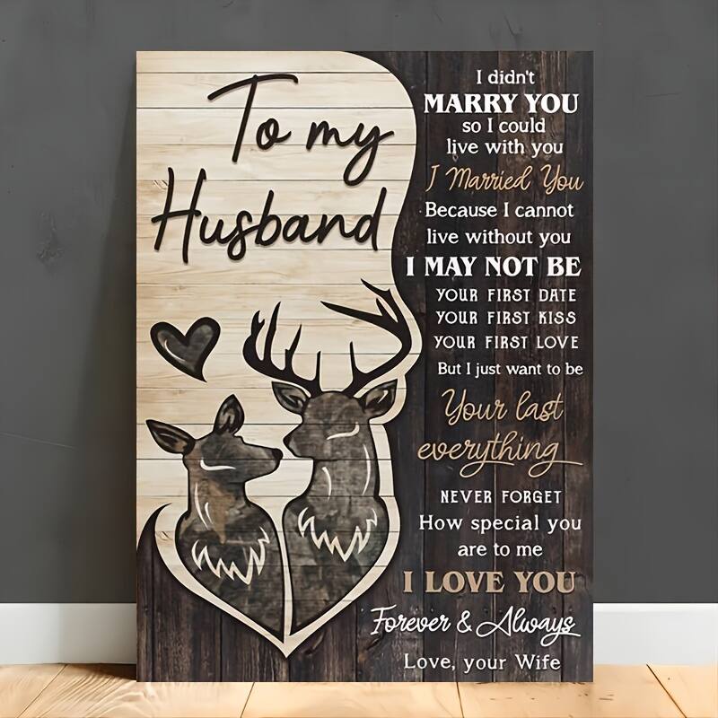 To my Husband

I didn't MARRY YOU so I could live with you  
I Married You Because I cannot live without you  
I MAY NOT BE YOUR FIRST DATE YOUR FIRST KISS YOUR FIRST LOVE  
But I just want to be Your last everything  
NEVER FORGET How special you are to me  
I LOVE YOU Forever & Always  
Love, your Wife