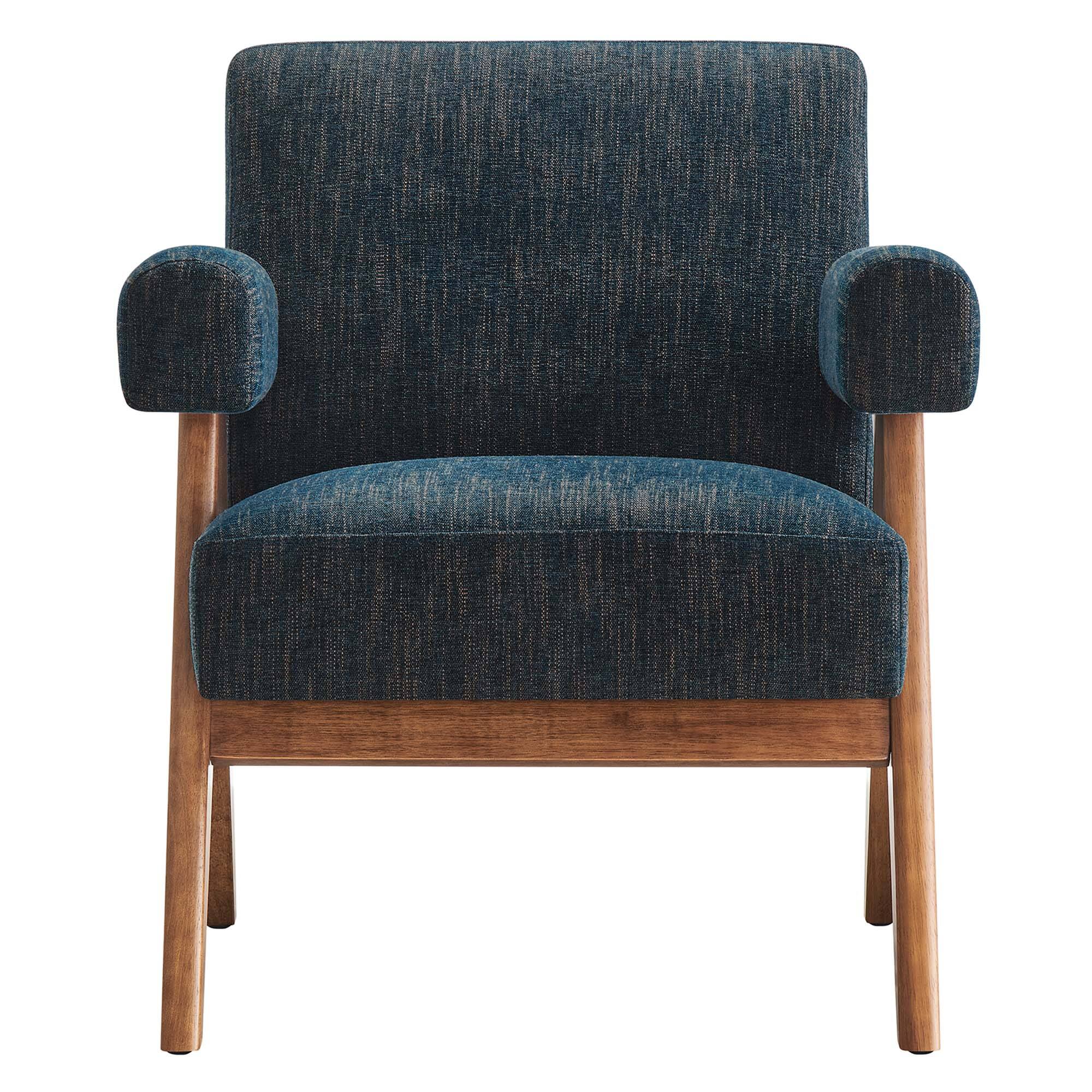 Alt View 2. Modway - Lyra Fabric Armchair by Modway - Blue.