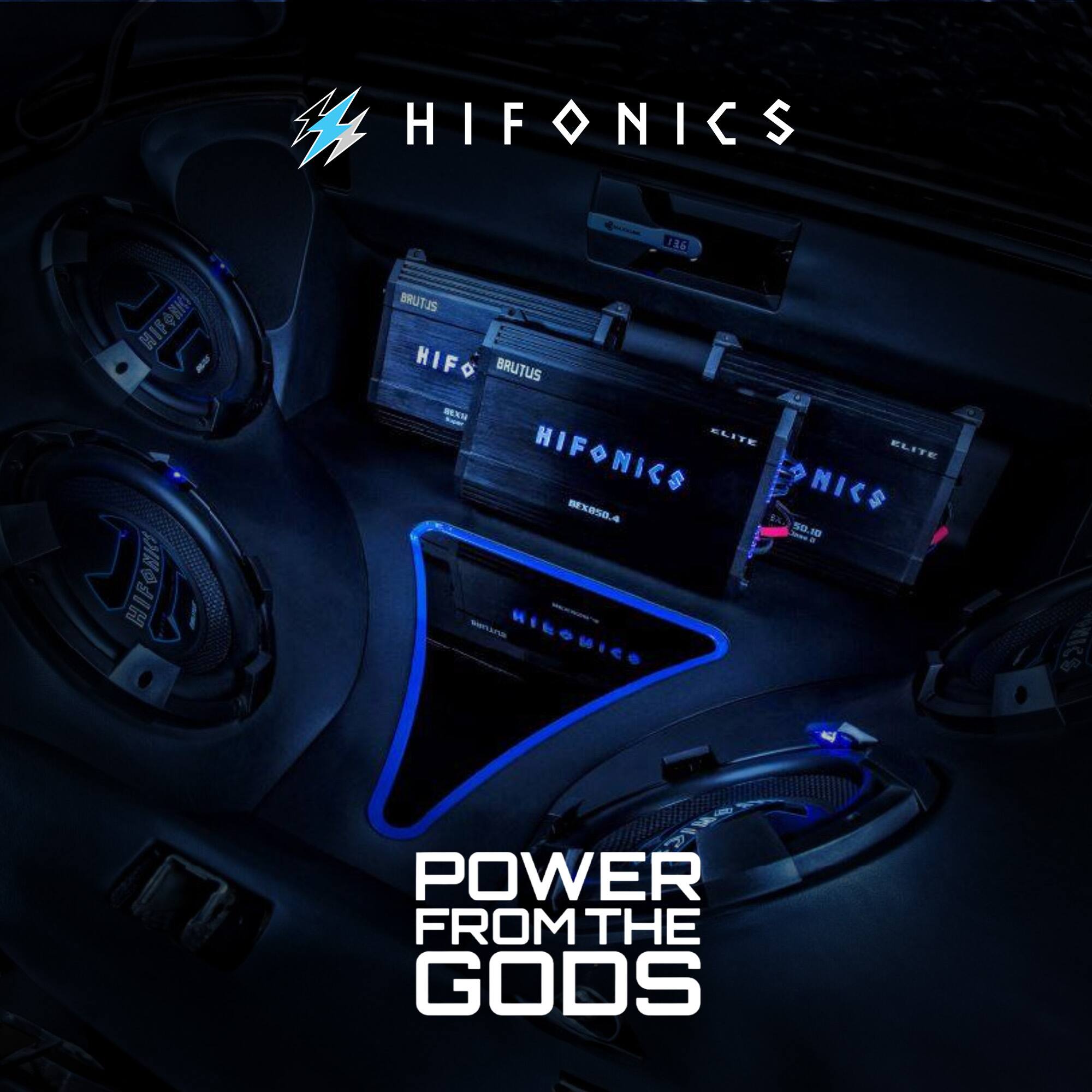 HIFONICS  
POWER FROM THE GODS  

HIFONICS BRUTUS  
HIFONICS ELITE  
HIFONICS BEX8S0.4  
HIFONICS REX50.4