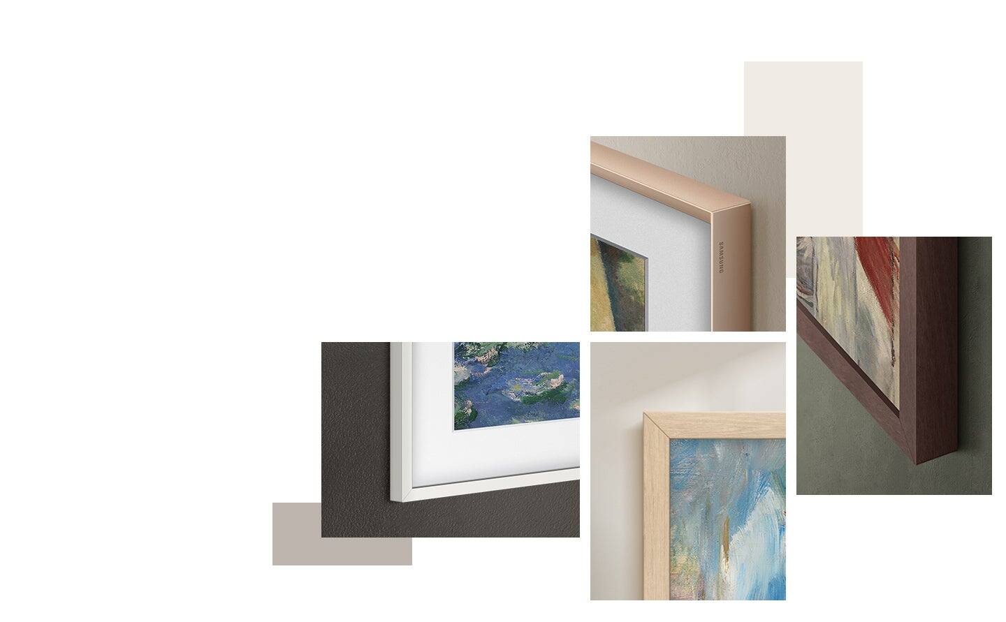 Alt View 19. Samsung - 75" The Frame Customizable Bezel - Sand Gold Metal - Sand Gold Metal.