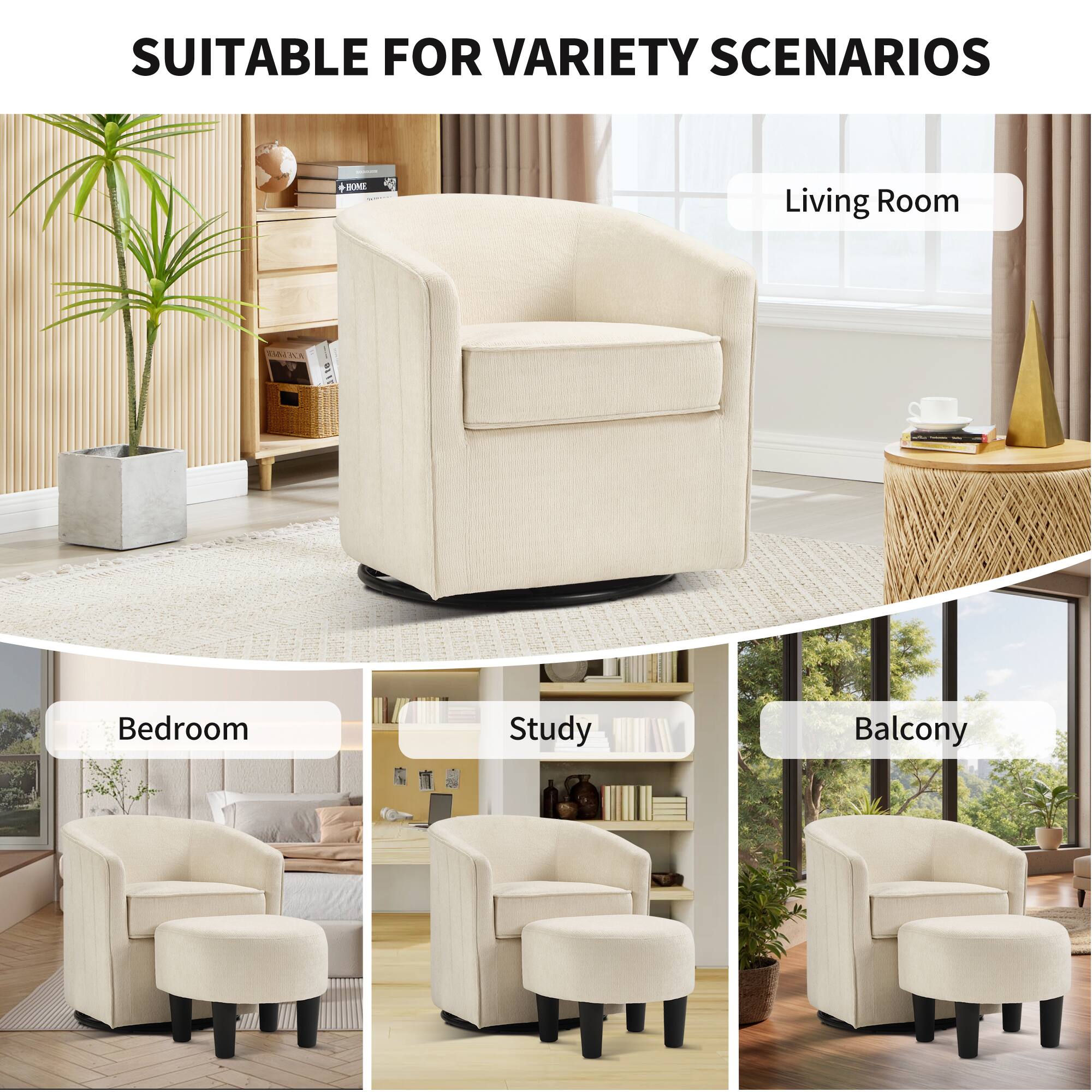 SUITABLE FOR VARIETY SCENARIOS

- Living Room
- Bedroom
- Study
- Balcony