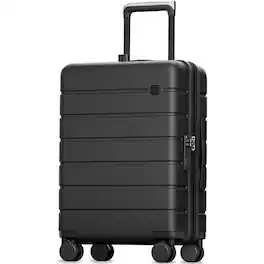 LUGGEX - 20 inch Carry On Luggage Airline Approved, Expandable Hardside Suitcases with Spinner Wheels HUP - LX-EX - Blue