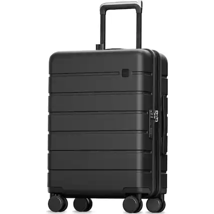 Front. LUGGEX - LUGGEX 20 inch Carry On Luggage Airline Approved, Expandable Hardside Suitcases with Spinner Wheels HUP - LX-EX - Blue.