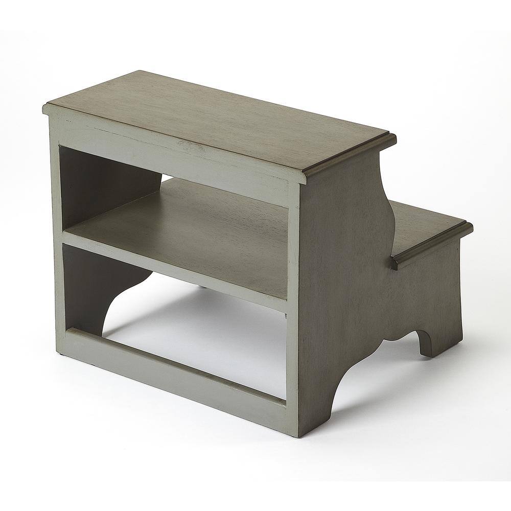 Angle. Butler Specialty - Melrose Step Stool - Gray.