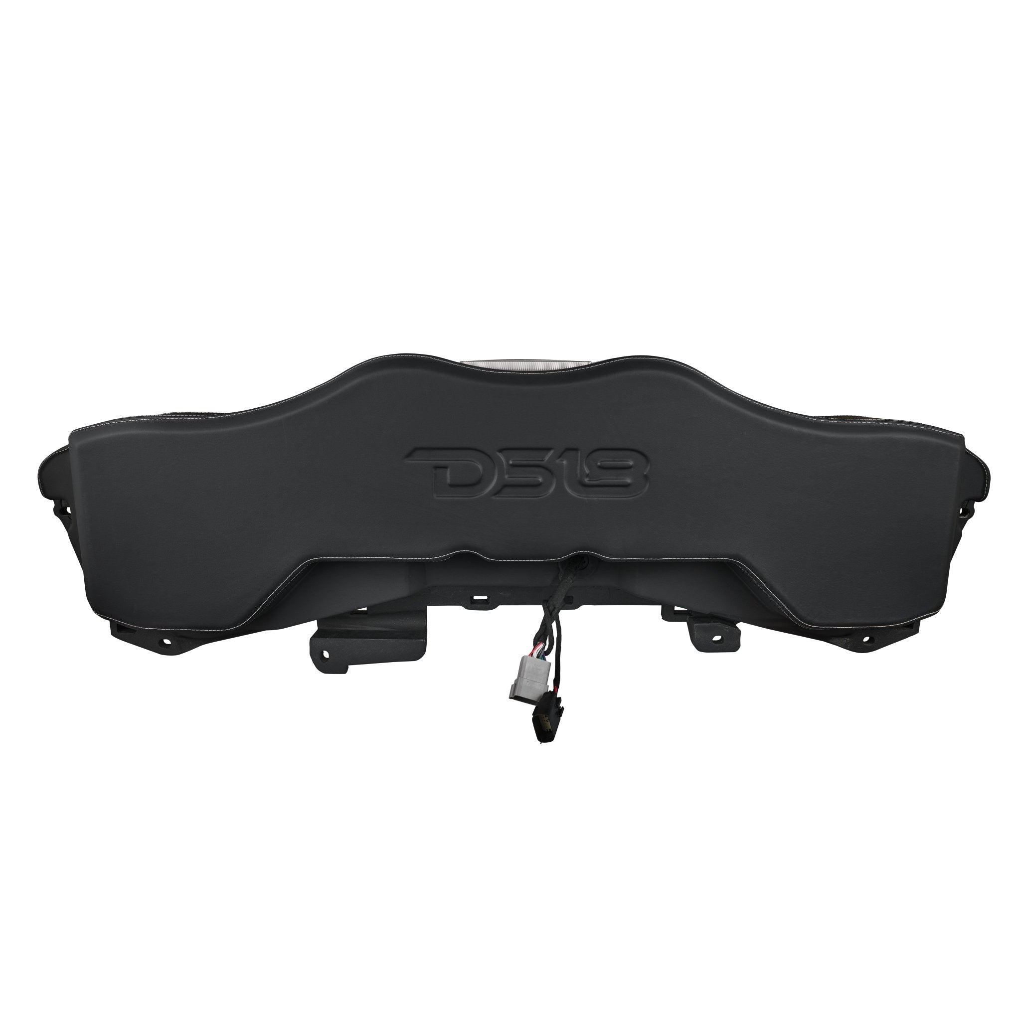 Alt View 4. DS18 Audio - 8” Loaded 4-Speaker Overhead Soundbar with Digital LED Badge for 2024 Jeep JL/JLU and Gladiator JT – Black Leather.