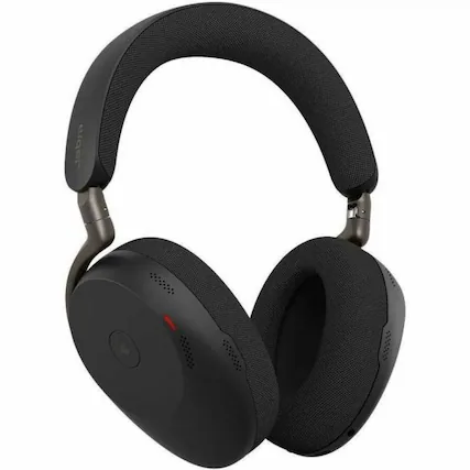 Front. Jabra - Jabra Evolve3 85 Headset - Microsoft Teams Certification - Stereo - Mini-phone (3.5mm) - Wired/Wireless - Bluetooth - Black.