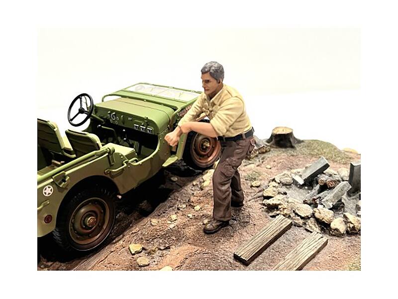 Angle. American Diorama - "4X4 Mechanic" Figure 3 for 1/18 Scale Models by American Diorama - Multi.