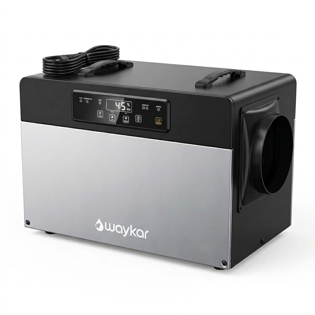 Waykar - 70-pint Commercial Crawlspace Dehumidifier with Internal Pump, 16.4 Ft. Vertical Lift
