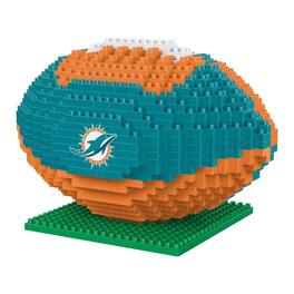Forever Collectibles - Miami Dolphins NFL BRXLZ Football 704-Piece Building Block Set - Blue