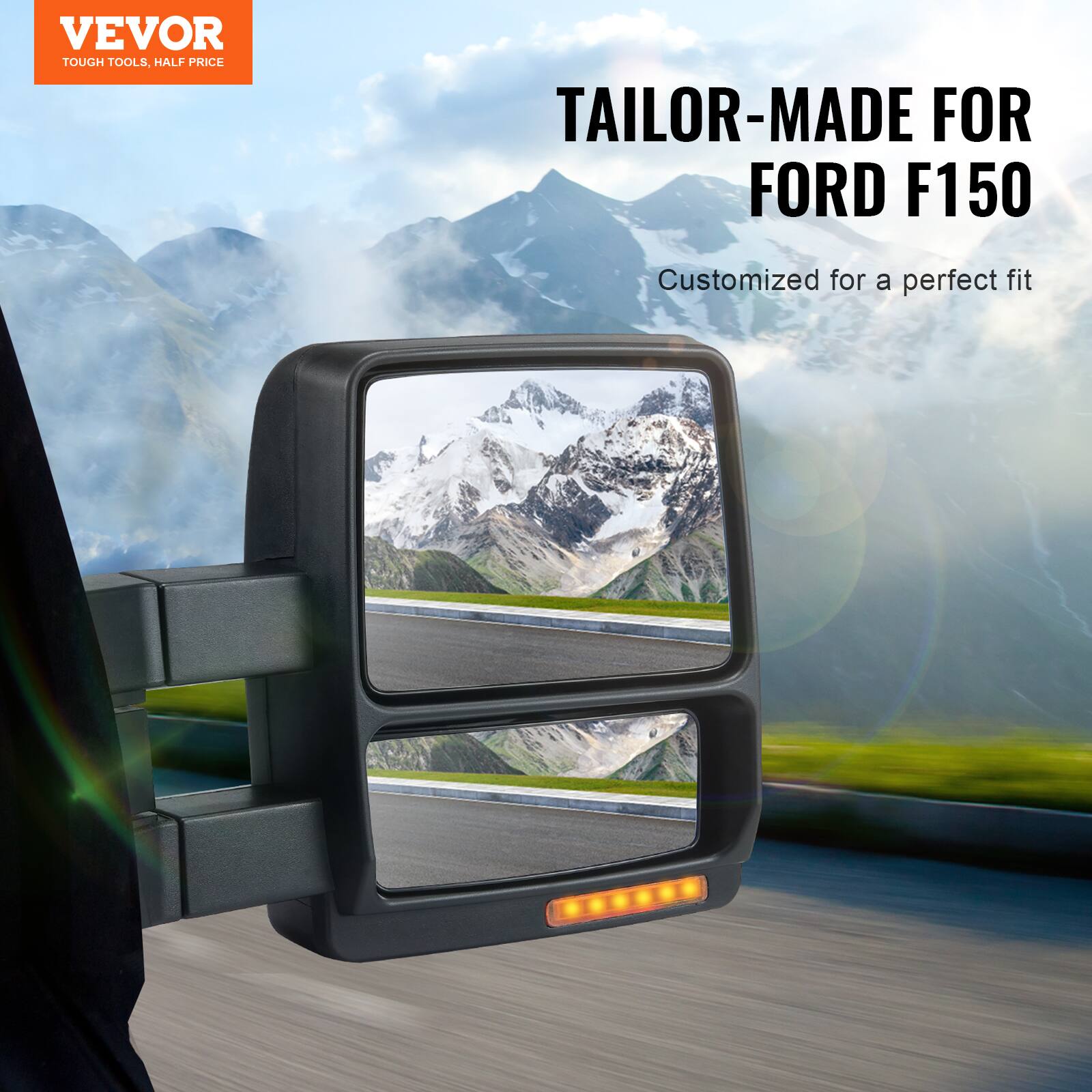 VEVOR  
TOUGH TOOLS. HALF PRICE  

TAILOR-MADE FOR  
FORD F150  

Customized for a perfect fit