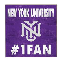 Jardine - NYU Violets 10" x 10" #1 Fan Plaque - Purple