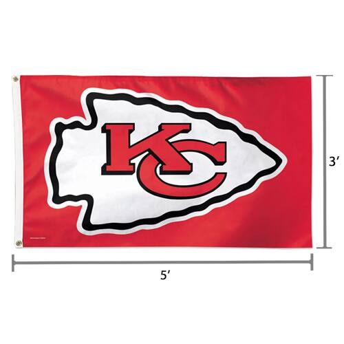 Alt View 1. WinCraft - Kansas City Chiefs Deluxe 3' x 5' Flag - Multicolor.