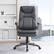 Alt View 15. Office Star Products - Exec Bonded Lthr Office Chair - Charcoal / Titanium.