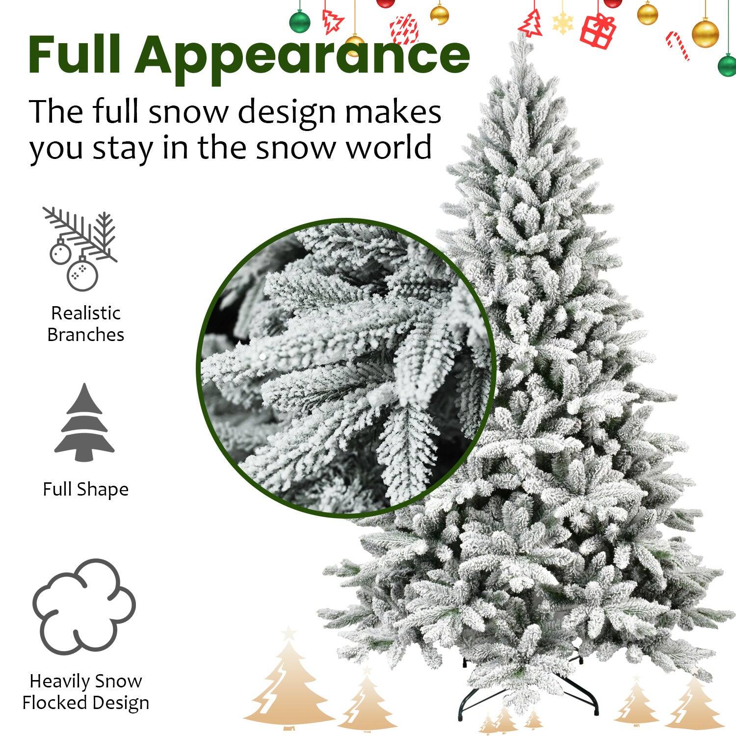 Full Appearance  
The full snow design makes you stay in the snow world  

- Realistic Branches  
- Full Shape  
- Heavily Snow Flocked Design