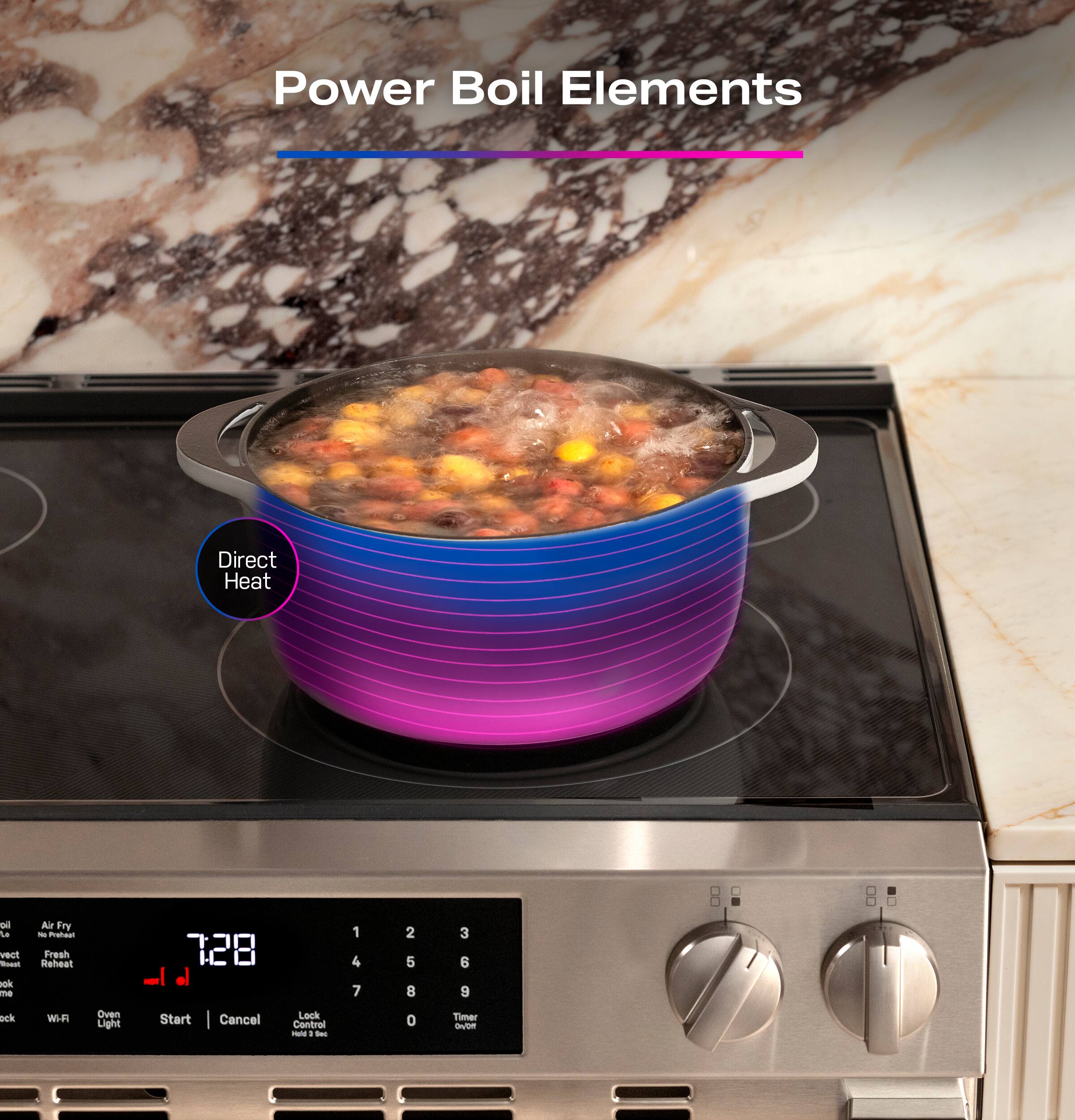 Power Boil Elements Direct Heat - 728 0 8 3 6 9 Timer.