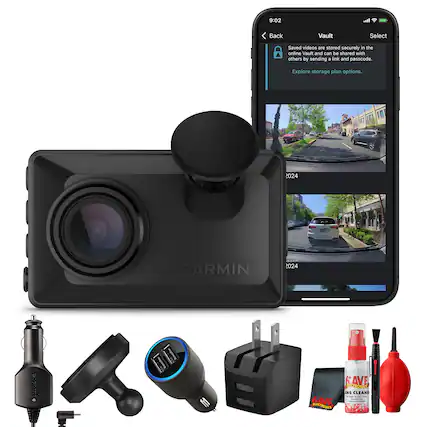 9:02 Back Vault Select
Saved videos are stored securely in the online Vault and can be shared with others by sending a link and passcode. Explore storage plan options.
2024 GARMIN
2024 GARMIN
SAVE ELECTRONICS INS CLEANER - High-Quality Glass Cleaner