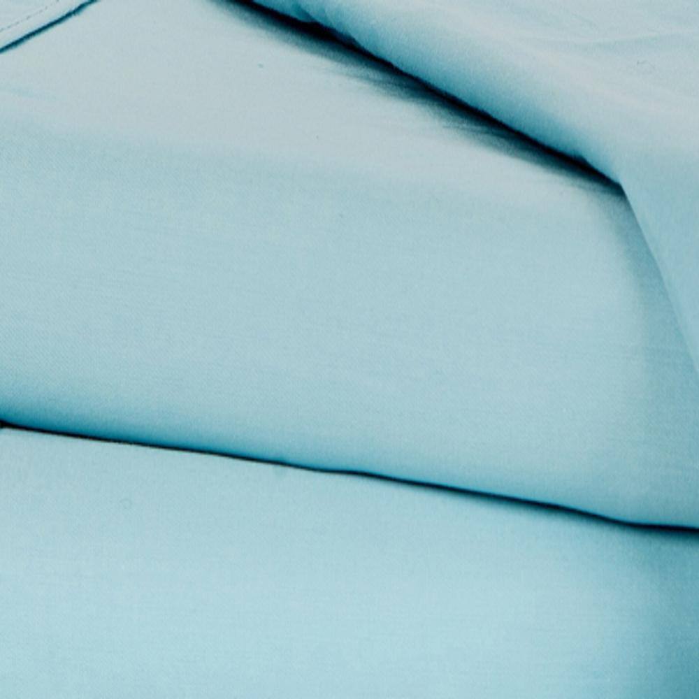 Alt View 2. Castle Hill London - Castle Hill London 310 Thread Count Cotton Sateen Sheet Set Deep Pocket - King, Aqua - Aqua.