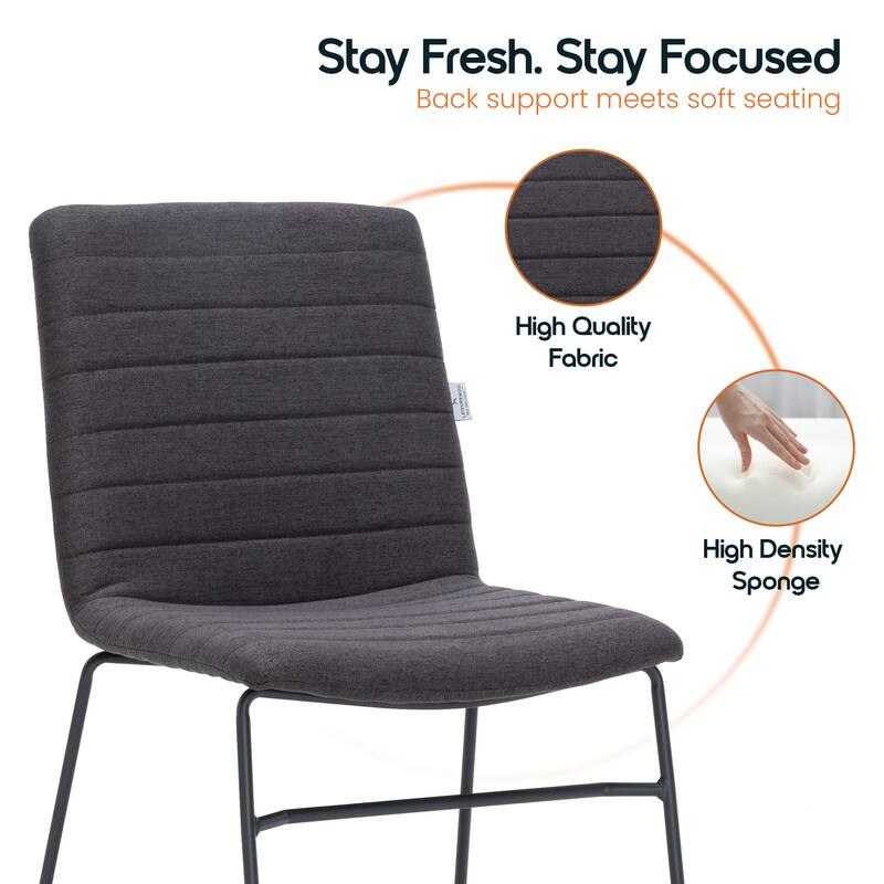 Stay Fresh. Stay Focused  
Back support meets soft seating  

High Quality Fabric  
High Density Sponge