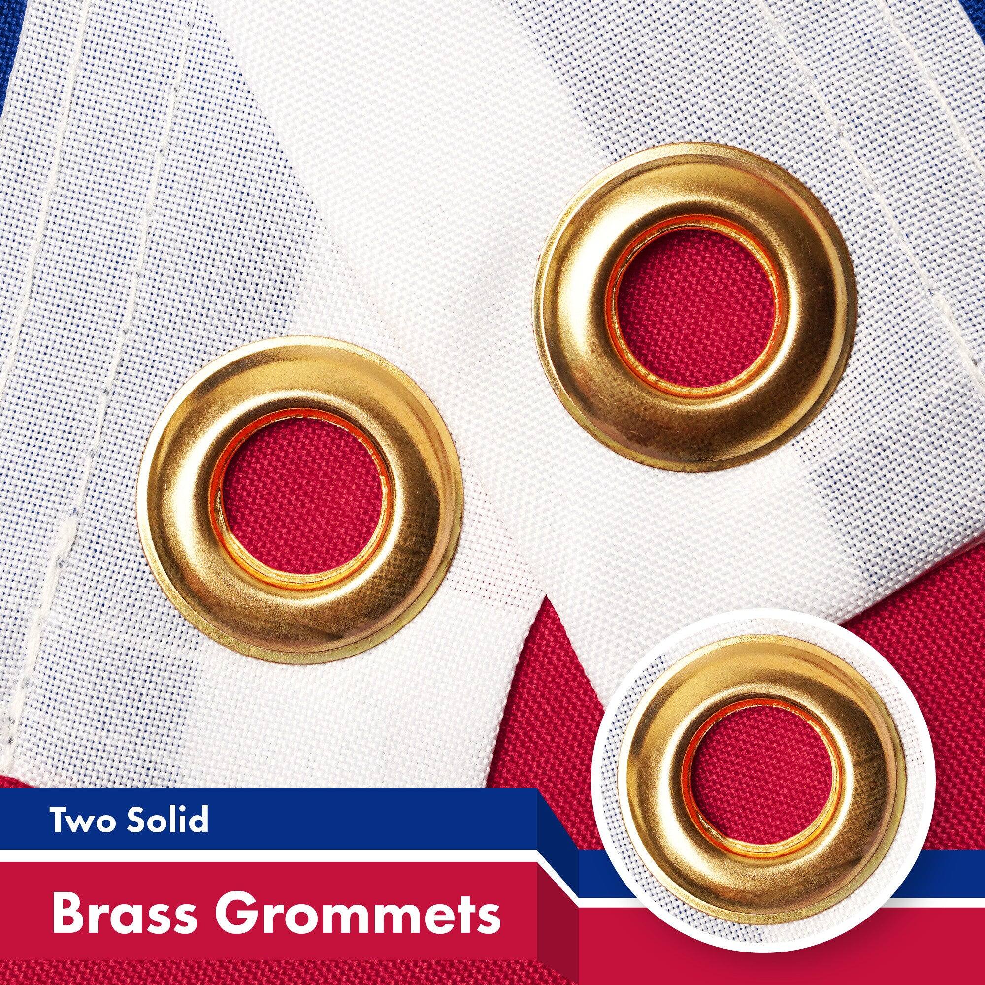 Two Solid Brass Grommets