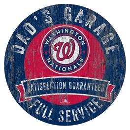 Fan Creations - Washington Nationals 12" x 12" Dad's Garage Sign - Multicolor