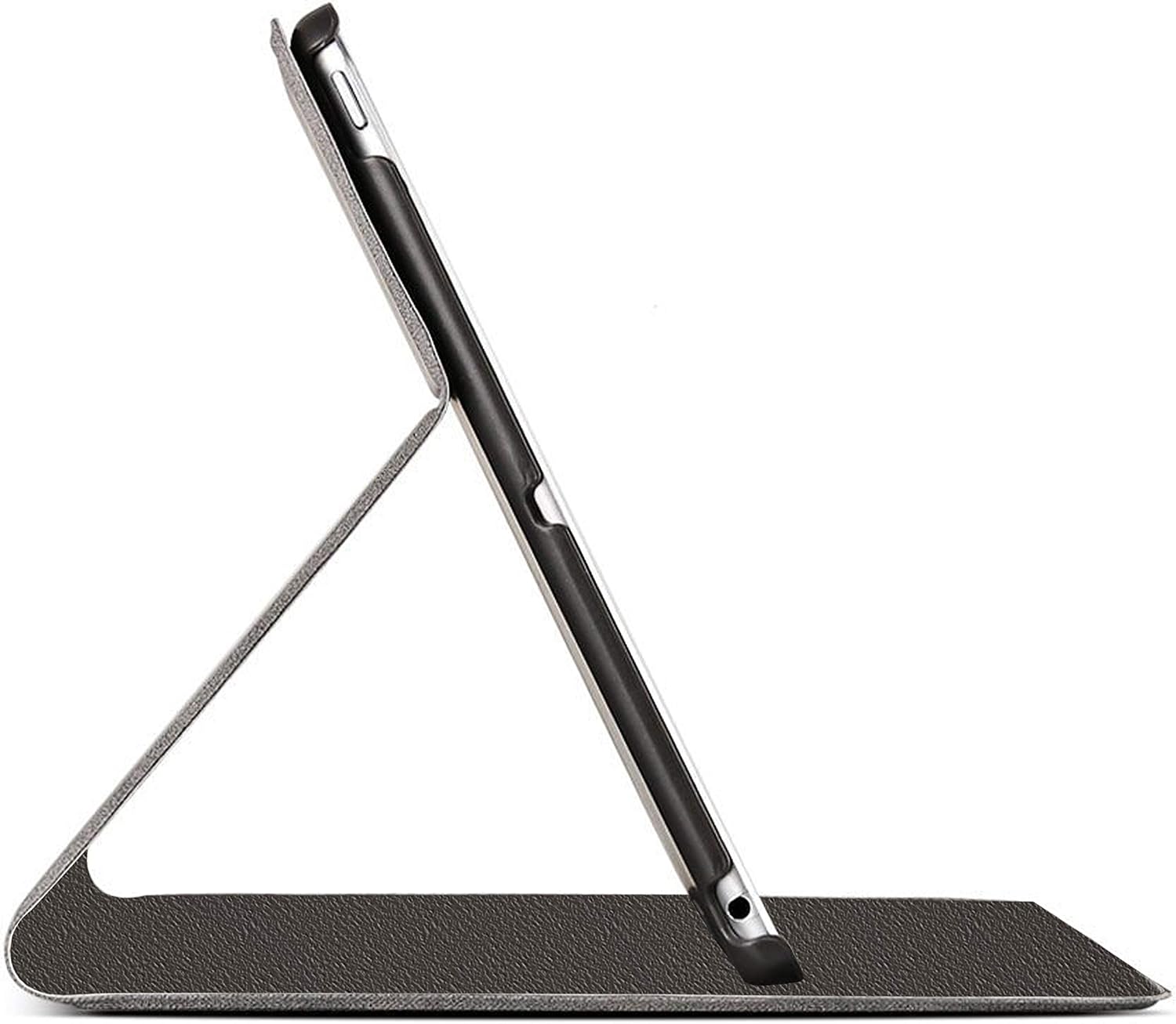 Alt View 2. DuraSafe Cases - iPad 9.7" 4th/3rd/2nd Gen 2012/2011 Deer Print Smart Folio with Auto Sleep/Wake A1395 A1396 A1397 A1416 A1430 A1403 - Gray.