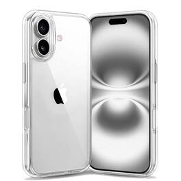 Entronix - Slim Hard Back Case for iPhone 16 - Ultimate Protection & Style - Clear