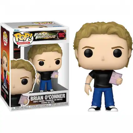 Funko POP! Movies
Fast & Furious 1992
Brian O'Connor
Vinyl Figure / Figurine en Vinyle / Figura de Vinilo / Figura de Vinil
WARNING: CHOKING HAZARD - ATTENTION: PELIGRO DE ASFIXIA - ADVERTENCIA: PELIGRO DE ASFIXIA