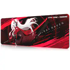 Front. CloudRest Pro - Gaming Mouse Pad Large GT876 PUNIShing - PUNIShing-Red.