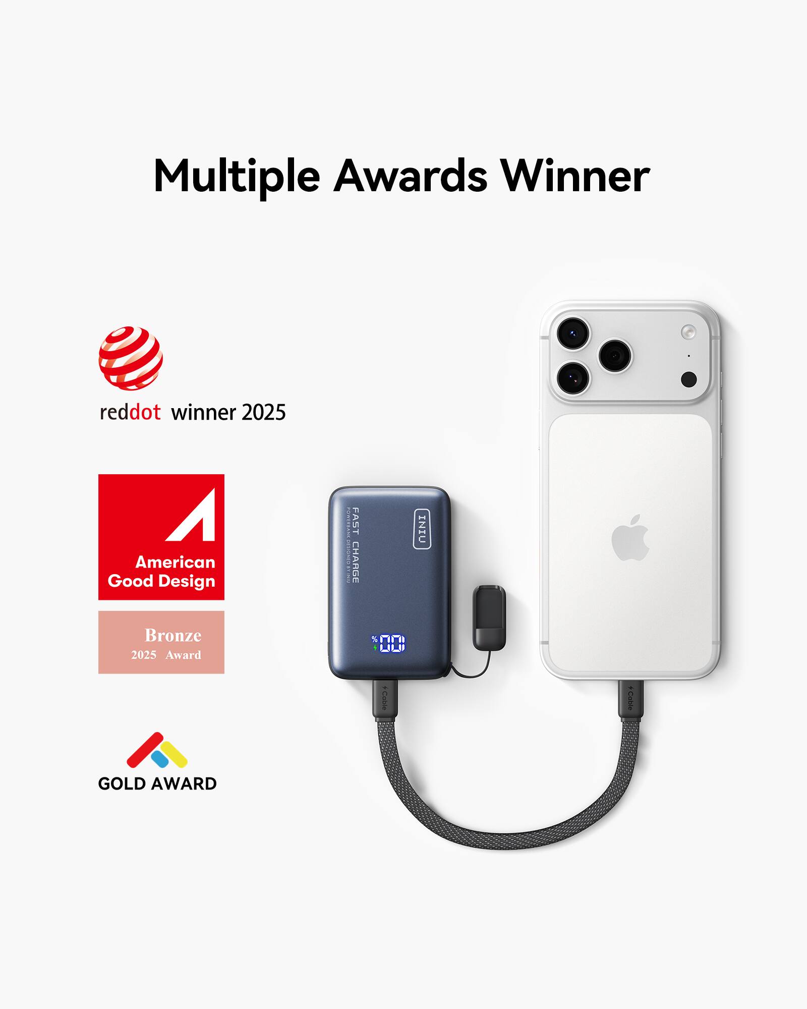 Multiple Awards Winner

- red dot winner 2025
- American Good Design Bronze 2025 Award
- GOLD AWARD