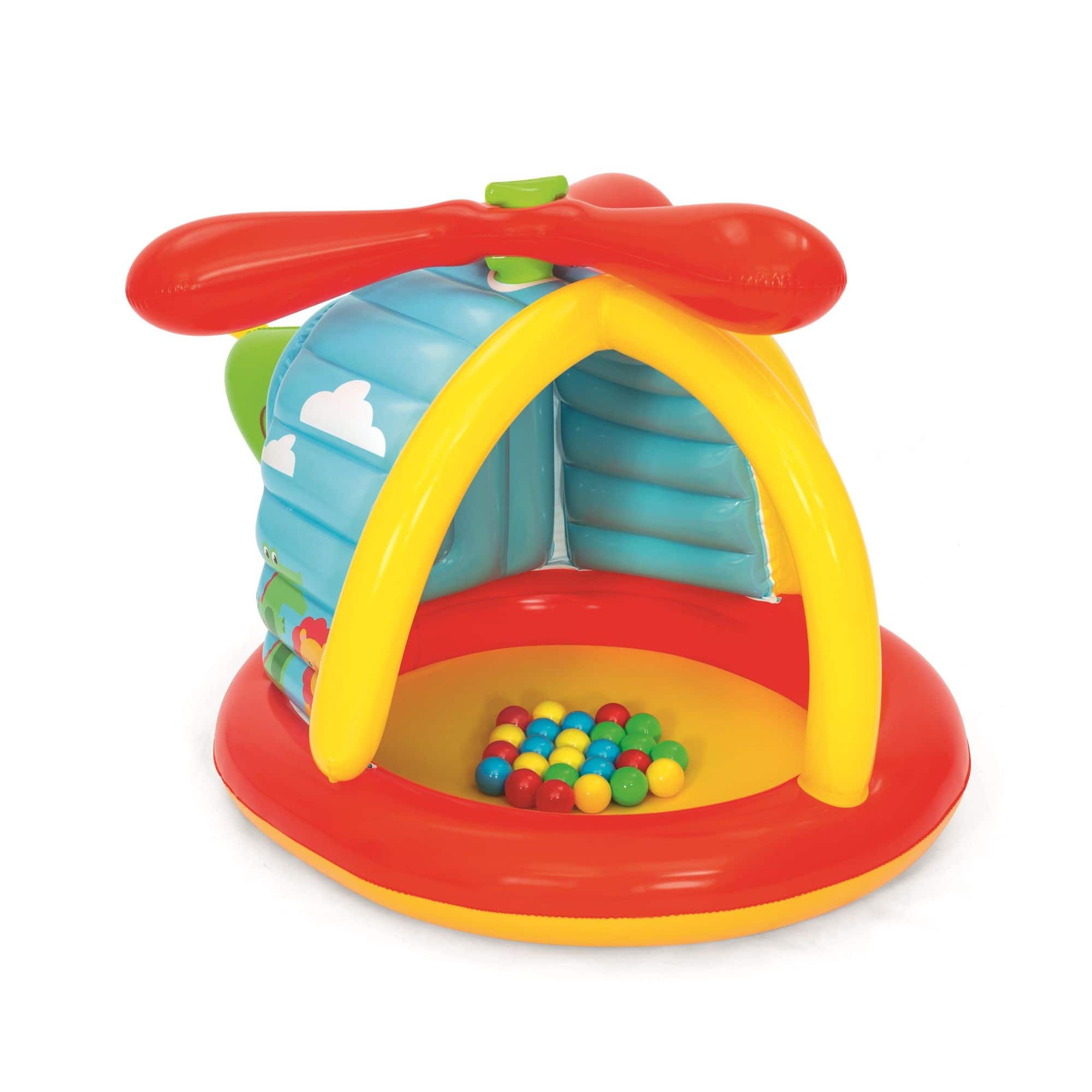 Front. Bestway - Fisher-Price Helicopter Ball Pit with 25 Play Balls, Ages 2+.