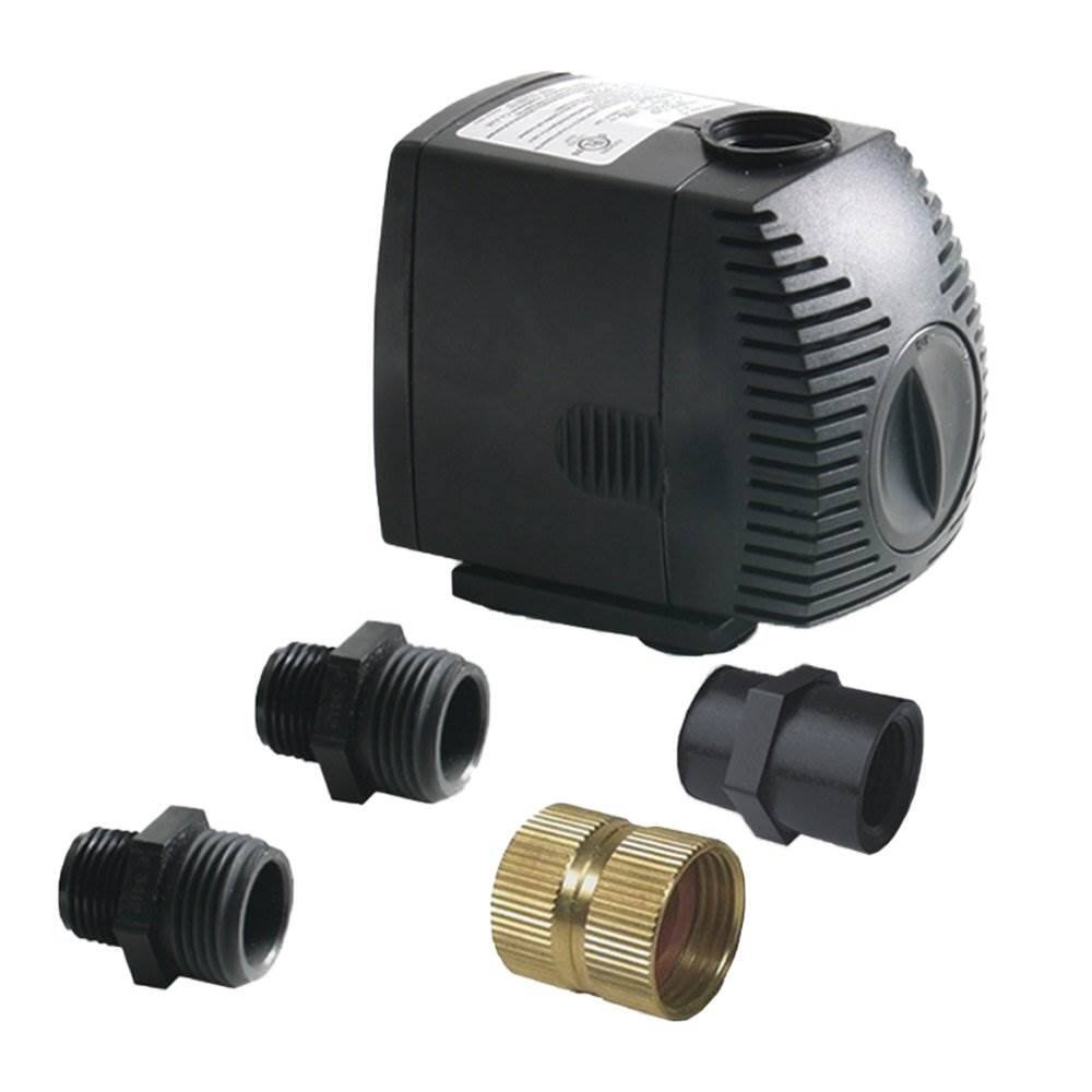 Alt View 1. Algreen - Algreen 500GPH Watering System Pump + 50 Gallon Rain Water Collection Barrel - Brown.