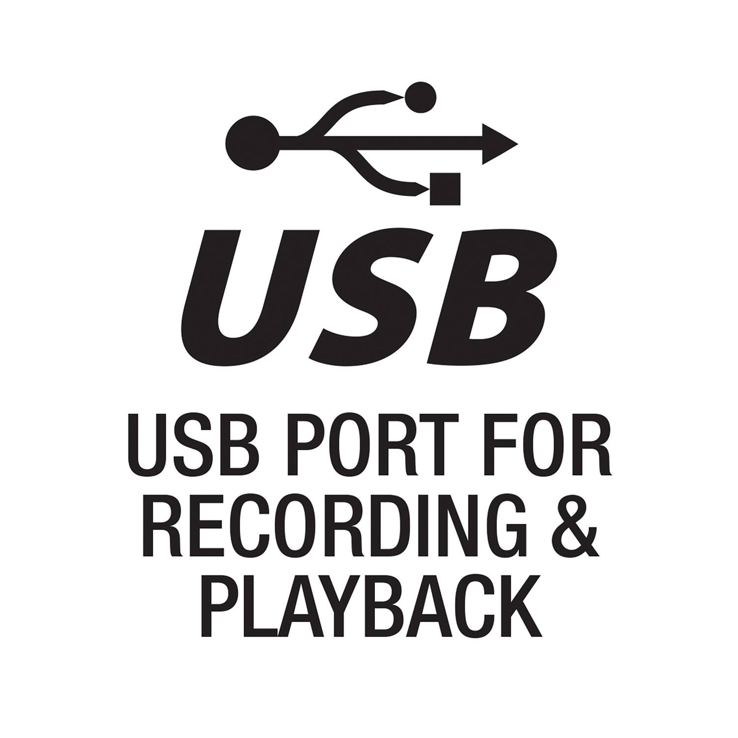 USB PORT FOR RECORDING & PLAYBACK