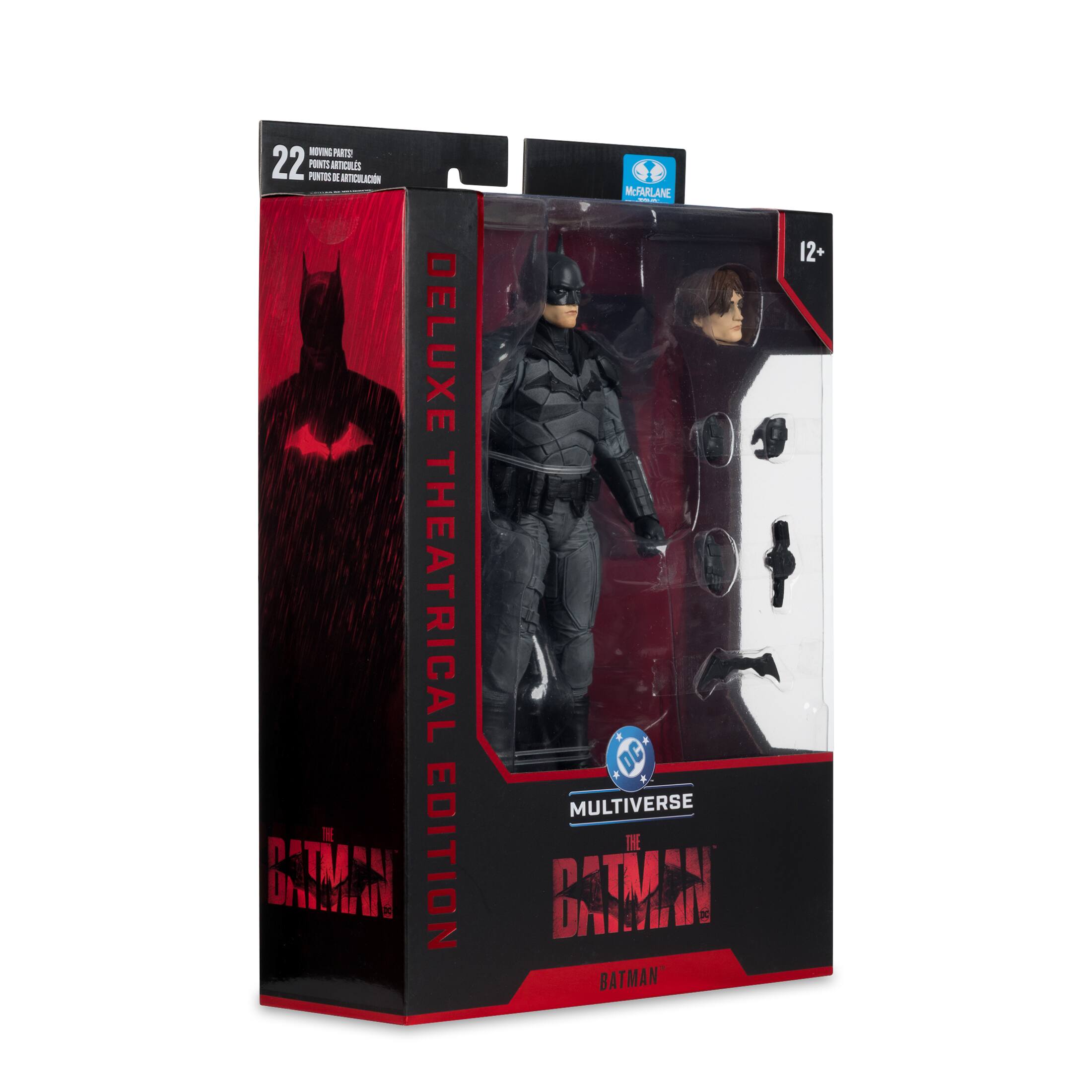- 22 MOVING PARTS POINTS ARTICULACIONES PUNTOS DE ARTICULACION
- DELUXE THEATRICAL EDITION
- McFARLANE
- DC MULTIVERSE THE BATMAN
- BATMAN
- 12+
