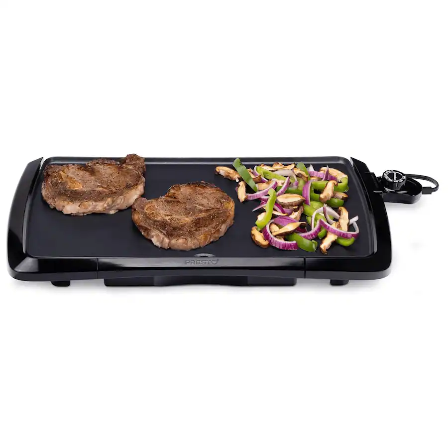 Presto Low Profile Cool Touch Electric Griddle Black 07030 Best Buy