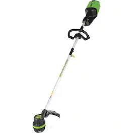 Greenworks - 80V 16" Cordless String Trimmer with 2.0 Ah Battery & Charger 2100102VT - Green