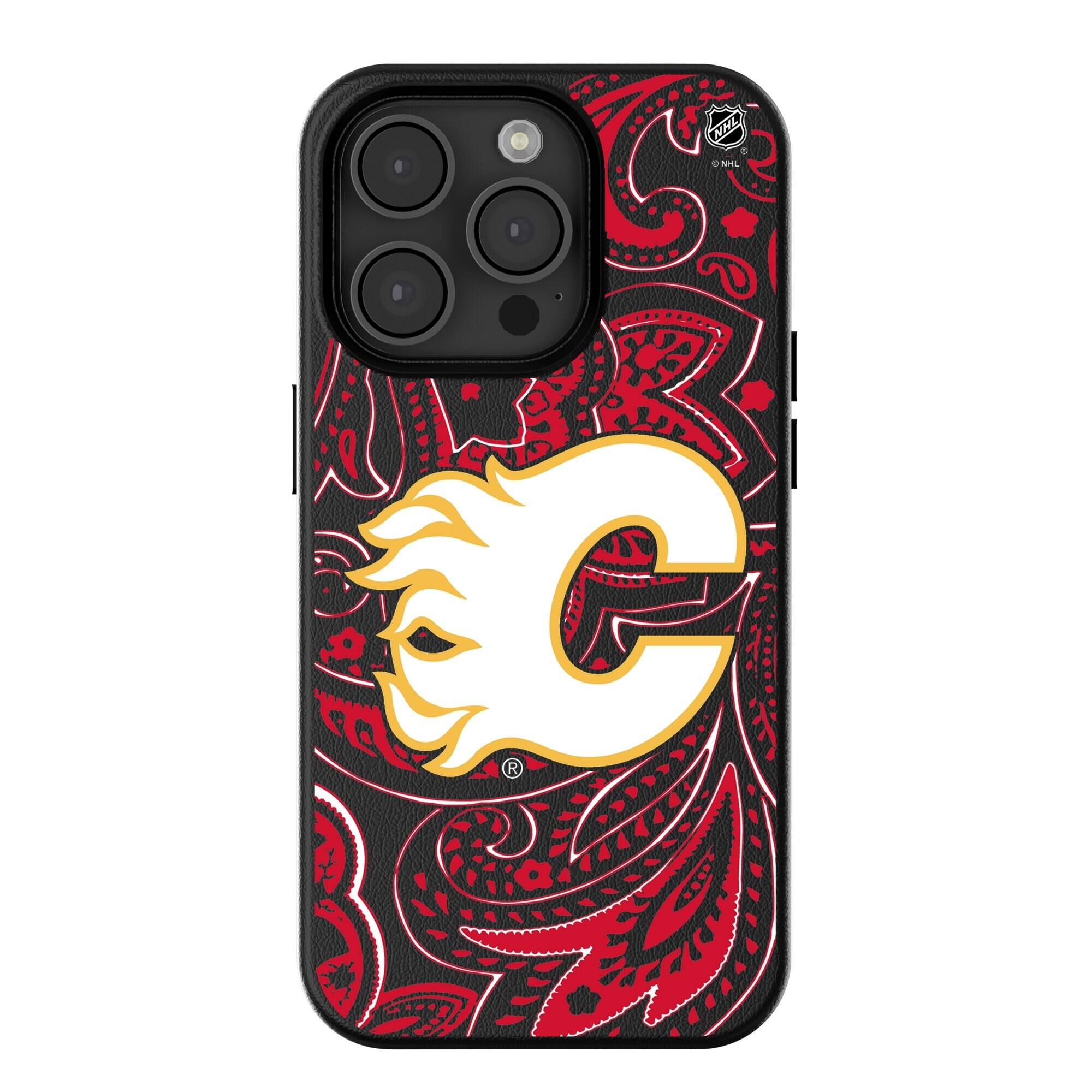 Keyscaper - NHL - Calgary Flames Paisley iPhone Magnetic Bump Case - 16 Plus - Black price history on PriceWatchPro