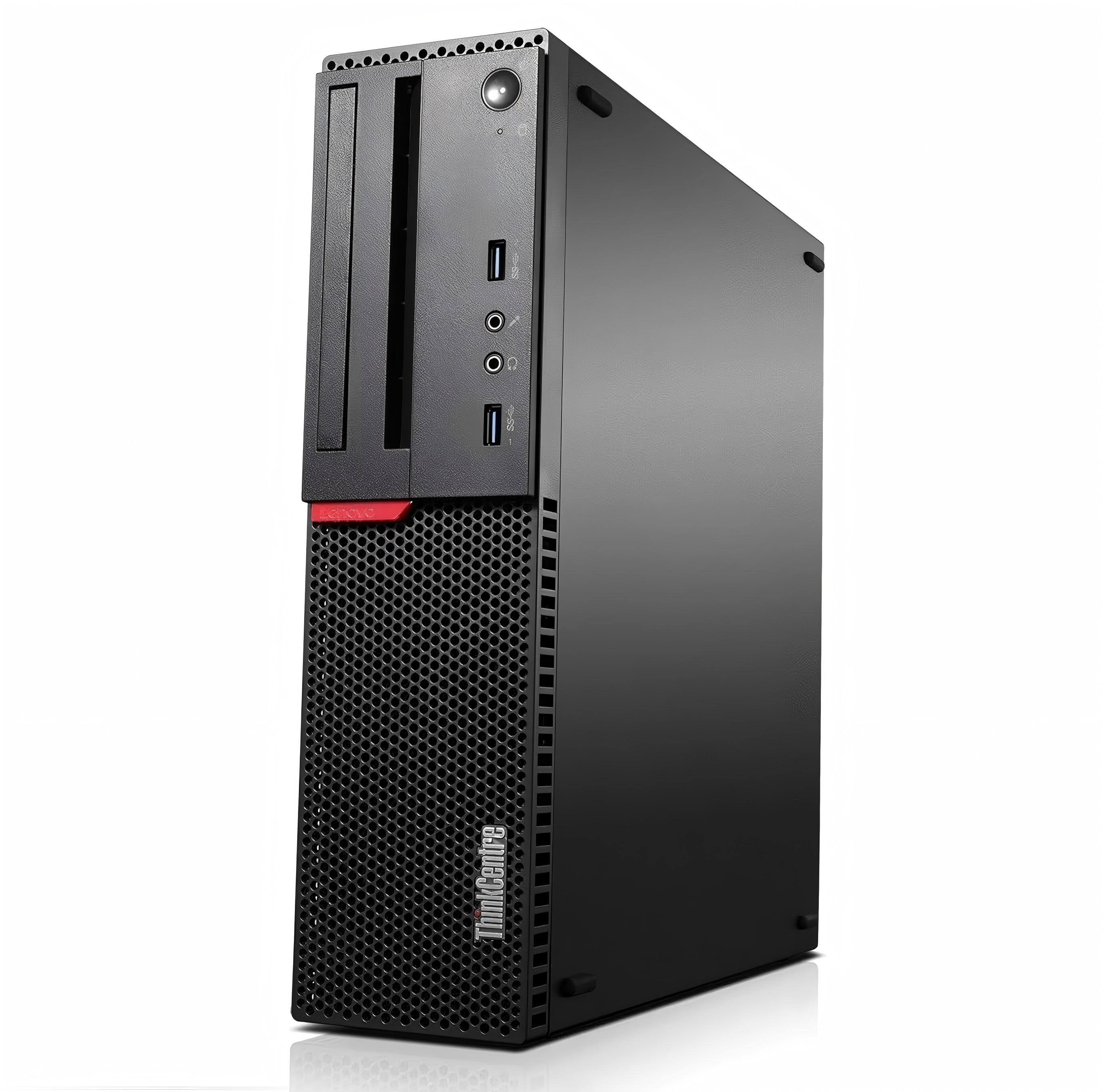 Lenovo - Refurbished Excellent - ThinkCentre M910S SFF Desktop PC, Intel Core i5-6500 up to 3.60GHz, 16GB DDR4 RAM, 1TB SSD, USB WiFi, Win11 Pro - Black