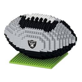 Forever Collectibles - Las Vegas Raiders NFL BRXLZ Football 704-Piece Building Block Set - Gray