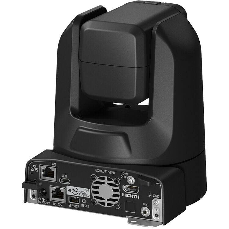 LAN USB EXHAUST VENT HDMI OUT PoE DC IN 24V RS-422 SERVICE RESET HDMI GND MIC