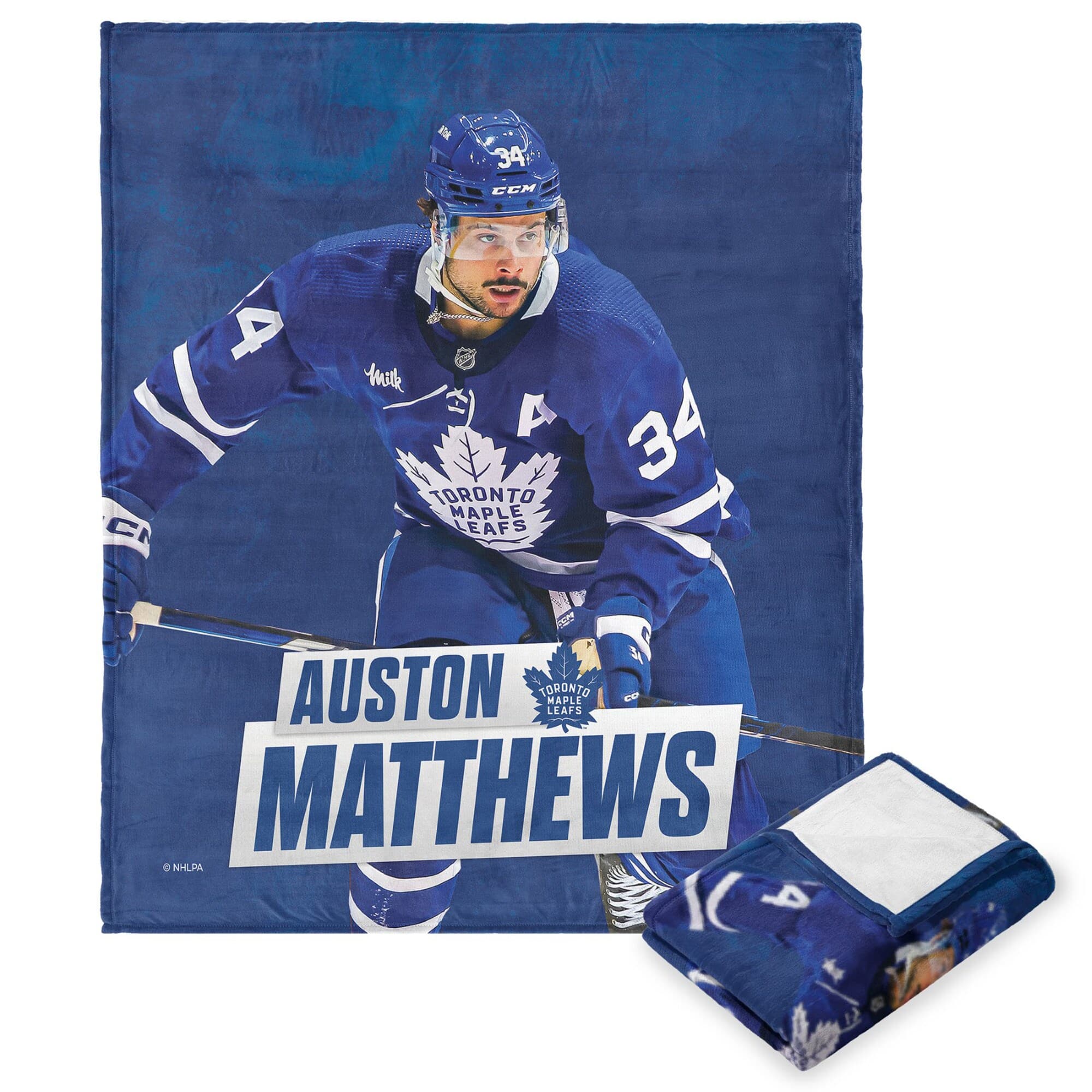 Northwest - Auston Matthews Toronto Maple Leafs 50" x 60" Player Silk Touch Throw Blanket - Multicolor