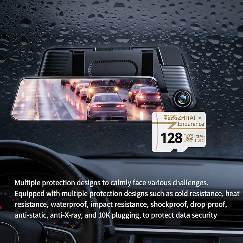 ZHITAI Endurance 128 Micro SD 42 Vso TUG

Multiple protection designs to calmly face various challenges. Equipped with multiple protection designs such as cold resistance, heat resistance, waterproof, impact resistance, shockproof, drop-proof, anti-static, anti-X-ray, and 10K plugging, to protect data security.