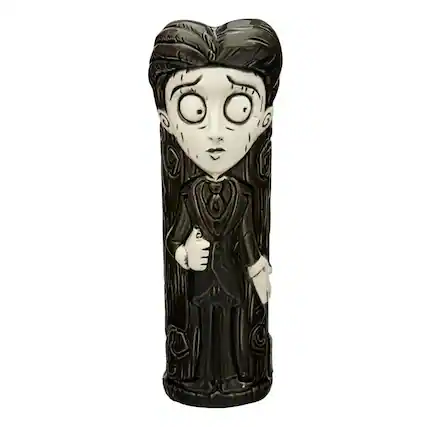 Front. Beeline Creative - Geeki Tikis Corpse Victor w/ Scraps 18 Ounce Ceramic Mug - Black.
