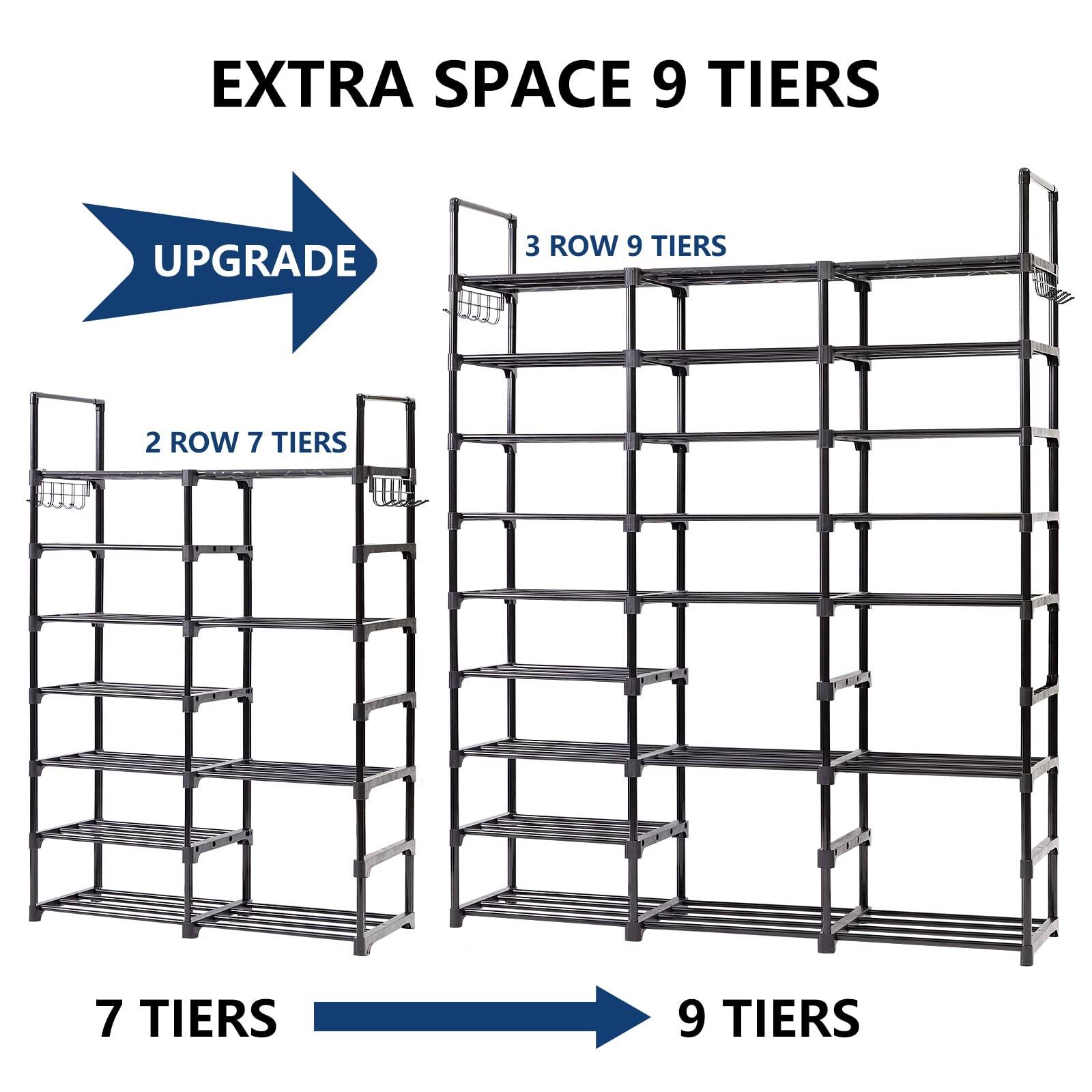Refined Abode Design Shoe Rack Storage Shelf Rack Large Space ...
