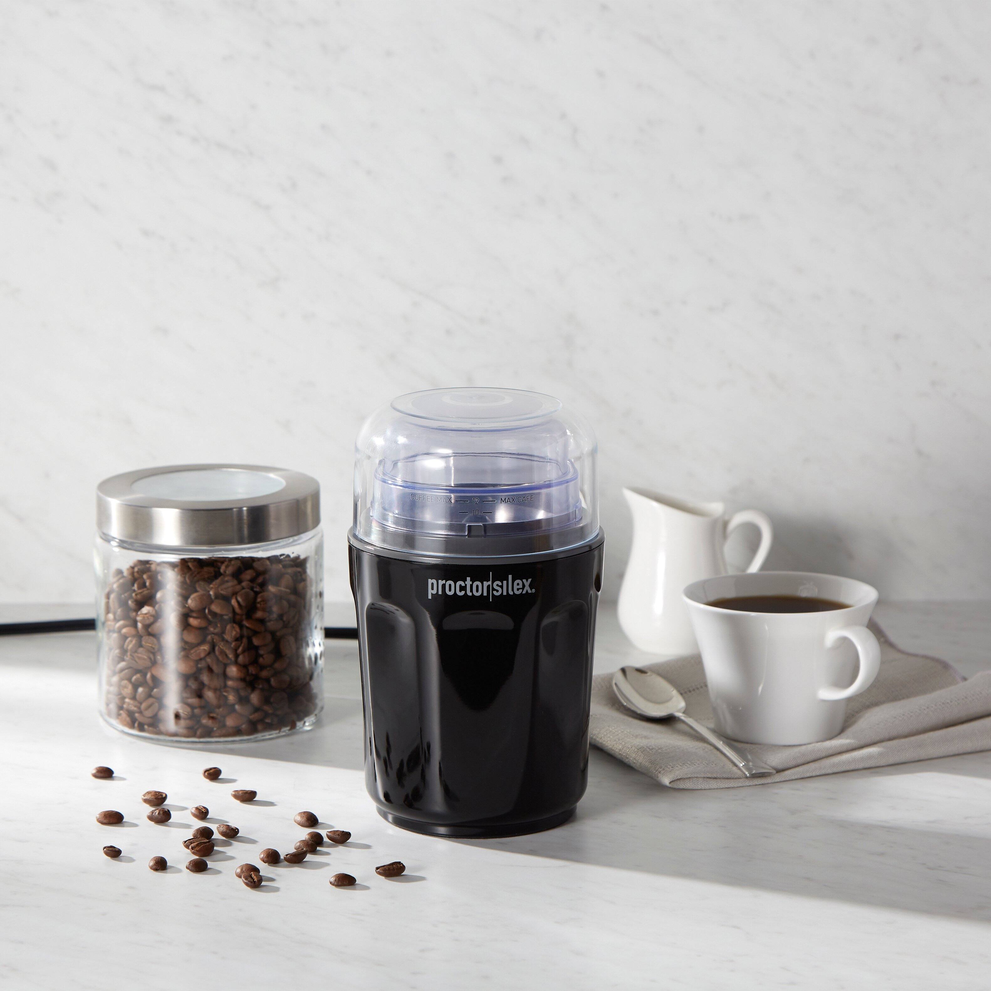 Alt View 4. Proctor Silex - Sound Shield Coffee Grinder - Black.