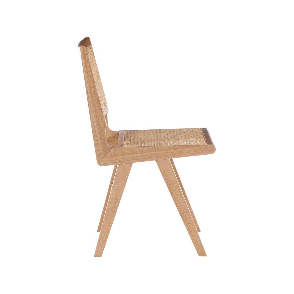 Alt View 3. Meridian Furniture - Preston Natural Wood Dining Side Chair, Set of 2 - Brown.